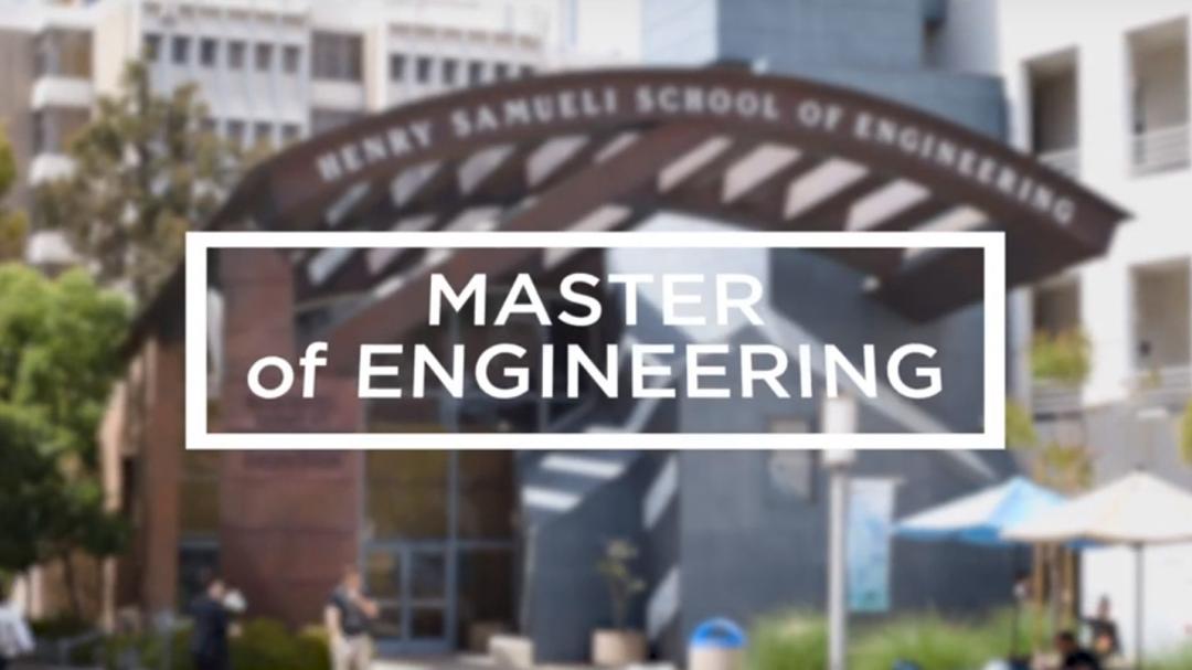 About UCI Samueli's Master of Engineering Program Video